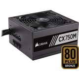 Corsair CX750M, 750 Watt, Alimentation Noir, 4x PCIe, Cable Management