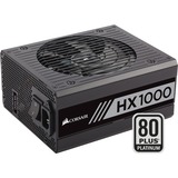 Corsair HX1000 unité d'alimentation d'énergie 1000 W 20+4 pin ATX ATX Noir Noir, 1000 W, 100 - 240 V, 47 - 63 Hz, 10 A, 150 W, 1000 W