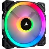 Corsair LL120 RGB LED PWM fan - Single Pac, Ventilateur de boîtier Noir, 1 pièce, connecteur de ventilateur PWM à 4 broches