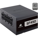Corsair SF450 unité d'alimentation d'énergie 450 W 24-pin ATX SFX Noir Noir, 450 W, 24-pin ATX, PC, SFX, 80 PLUS Platinum, 50 °C