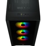 Corsair iCUE 4000X RGB  boîtier midi tower Noir | 1x USB-A | 1x USB-C | RGB | Window
