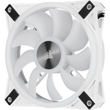 Corsair iCUE QL120 RGB, Ventilateur de boîtier Blanc, Connecteur de ventilateur PWM à 4 broches