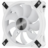 Corsair iCUE QL120 RGB, Ventilateur de boîtier Blanc, 3 pièces, connecteur de ventilateur PWM à 4 broches