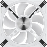 Corsair iCUE QL140 RGB, Ventilateur de boîtier Blanc, Connecteur de ventilateur PWM à 4 broches