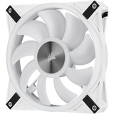 Corsair iCUE QL140 RGB, Ventilateur de boîtier Blanc, 2 pièces, connecteur de ventilateur PWM à 4 broches