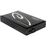 DeLOCK 42490 Boîtier de disques de stockage Noir 2.5", Boîtier disque dur Noir, 2.5", SATA, 6 Gbit/s, Échange à chaud, Noir