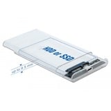 DeLOCK Boîtier de disques de stockage 2.5" SATA HDD / SSD, Boîtier disque dur Transparent