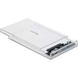 DeLOCK Boîtier externe pour HDD/SSD 2,5" SATA, Boîtier disque dur Transparent, 42621
