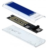 DeLOCK Boitier externe pour M.2 NVME PCIe SS, Boîtier disque dur Transparent