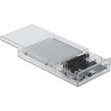 DeLOCK Double boîtier externe pour 2x 2.5" SATA HDD/SSD, Boîtier disque dur Transparent, 42622