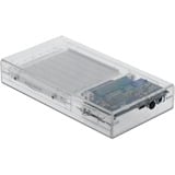 DeLOCK Double boîtier externe pour 2x 2.5" SATA HDD/SSD, Boîtier disque dur Transparent, 42622