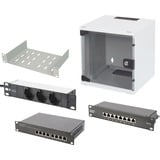 Digitus 25,4 cm (10") Jeu 1 6HE, Armoire informatique Gris clair