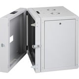 Digitus Boîtier mural 19" 980x600x610mm 20U, Armoire informatique Gris clair, en deux parties, pivotant