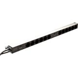 Digitus PDU 12x prise de protection avec protection contre les surcharges 19" 1HE, Multiprise Noir/en aluminium