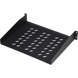 Digitus Étagère pour montage fixe dans les armoires de 483 mm (19 po) Noir, Noir, 25 kg, 2U, Chine, 48,3 cm (19"), 500 mm