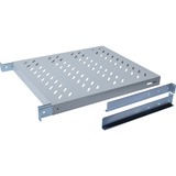 Digitus Étagères avec rails de fixation variables pour montage fixe dans les armoires de 483 mm (19 po) Gris, Etagère ajustable, Gris, 50 kg, 1U, Turquie, 48,3 cm (19")