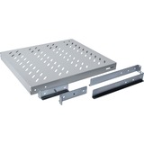 Digitus Étagères avec rails de fixation variables pour montage fixe dans les armoires de 483 mm (19 po) Gris, Etagère ajustable, Gris, 50 kg, 1U, Turquie, 48,3 cm (19")