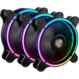 Enermax T.B.RGB AD. Boitier PC Ventilateur 12 cm Noir ventilateurs de boîtier Noir, 3 pièces, 120 x 120 x 25 mm, PWM, Ventilateur, 12 cm, 1500 tr/min, 22 dB, 47,53 cfm, 80,75 m³/h