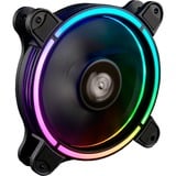 Enermax T.B.RGB AD. Boitier PC Ventilateur 12 cm Noir ventilateurs de boîtier Noir, 3 pièces, 120 x 120 x 25 mm, PWM, Ventilateur, 12 cm, 1500 tr/min, 22 dB, 47,53 cfm, 80,75 m³/h