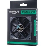 Fractal Design Dynamic X2 Boitier PC Ventilateur 12 cm Noir, Ventilateur de boîtier Noir, Ventilateur, 12 cm, 19,4 dB, 52,3 cfm, Noir