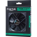 Fractal Design FD-FAN-DYN-X2-GP14-BK système de refroidissement d’ordinateur Boitier PC Ventilateur 14 cm Noir, Ventilateur de boîtier Noir, Ventilateur, 14 cm, 1000 tr/min, 18,9 dB, Noir