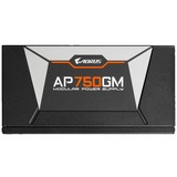 GIGABYTE GP-AP750GM unité d'alimentation d'énergie 750 W 20+4 pin ATX ATX Noir alimentation  Noir, 750 W, 100 - 240 V, 47 - 63 Hz, 10 A, Actif, 120 W