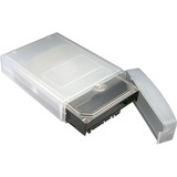 ICY BOX IB-AC602a Étui Plastique Translucide, Étui de protection Transparent, Étui, Plastique, Translucide, 3.5", Toutes marques, 120 mm