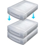 ICY BOX IB-AC602a Étui Plastique Translucide, Étui de protection Transparent, Étui, Plastique, Translucide, 3.5", Toutes marques, 120 mm