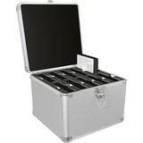 IB-AC628 Housse de disques de stockage Suitcase case Aluminium Argent, Valise