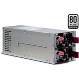 Inter-Tech ASPOWER R2A-DV0800-N unité d'alimentation d'énergie 800 W 20+4 pin ATX 2U Argent alimentation  Gris, 800 W, 100 - 240 V, 50 - 60 Hz, 15 A, 150 W, 30 A