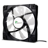 Inter-Tech Argus L-12025 Boitier PC Ventilateur 12 cm Noir, Ventilateur de boîtier Noir/transparent, Ventilateur, 12 cm, 1200 tr/min, 59,46 cfm, Noir