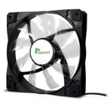 Inter-Tech Argus L-12025 Boitier PC Ventilateur 12 cm Noir ventilateur de boîtier Noir, 120 x 120 x 25 mm, Ventilateur, 12 cm, 1200 tr/min, 59,46 cfm, Noir