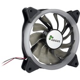 Inter-Tech Argus RS-051 RGB Boitier PC Ventilateur 12 cm Noir, Ventilateur de boîtier Noir, Ventilateur, 12 cm, 900 tr/min, 22 dB, 50,12 cfm, Noir