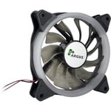 Inter-Tech Argus RS-051 RGB Boitier PC Ventilateur 12 cm Noir ventilateur de boîtier Noir, 120 x 120 x 25 mm, Ventilateur, 12 cm, 900 tr/min, 22 dB, 50,12 cfm, Noir