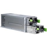 Inter-Tech Aspower R2A-DV0550-N unité d'alimentation d'énergie 20+4 pin ATX Acier inoxydable alimentation 550 watt Gris, 550 W, 115 - 230 V, 92%, Sur-courant, Sur-alimentation, Surtension, Surchauffe, Court-circuit, 20+4 pin ATX, Serveur