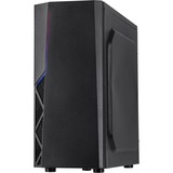 Inter-Tech B-02 RGB Tower Noir boîtier midi tower Noir | 3x USB-A | RGB | Window