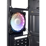 Inter-Tech B-02 RGB Tower Noir boîtier midi tower Noir | 3x USB-A | RGB | Window