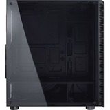 Inter-Tech CXC2 Tower Noir, Moyenne tour Noir, Tower, PC, Noir, ATX, ITX, micro ATX, Verre trempé, Bleu