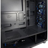 Inter-Tech CXC2 Tower Noir, Moyenne tour Noir, Tower, PC, Noir, ATX, ITX, micro ATX, Verre trempé, Bleu