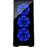 Inter-Tech CXC2 Tower Noir boîtier midi tower Noir | 3x USB-A | Window