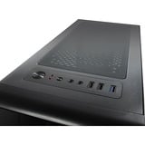 Inter-Tech CXC2 Tower Noir boîtier midi tower Noir | 3x USB-A | Window