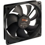 Inter-Tech F-120-S Boitier PC Ventilateur 12 cm Noir ventilateur de boîtier Noir, 120 x 120 x 25 mm, Ventilateur, 12 cm, 1200 tr/min, 20 dB, 90,1 cfm, Noir