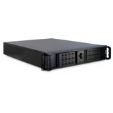 Inter-Tech IPC 2U-2098-SL Support Noir, Serveur de logement Noir, Support, Serveur, Noir, ATX, micro ATX, uATX, Mini-ITX, Acier, 2U