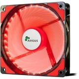 Inter-Tech L-12025 Boitier PC Ventilateur 12 cm Noir, Rouge ventilateur de boîtier Noir, 120 x 120 x 25 mm, Ventilateur, 12 cm, 1200 tr/min, 20 dB, 59,46 cfm, 54 m³/h