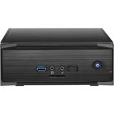 Inter-Tech MW-01 II Mini Tower Noir boîtier HTPC Noir | 1x USB-A | 1x USB-C