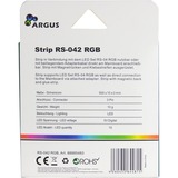 Inter-Tech RS-042 RGB Universel Kit d'éclairage pour boîtier PC, Bande LED Noir, Universel, Kit d'éclairage pour boîtier PC, Noir, Bleu, Vert, Rouge, 3-pin, 10 mm