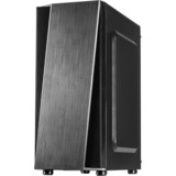 Inter-Tech T-11 Televen Tower Noir boîtier midi tower Noir | 3x USB-A | Window