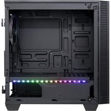 Inter-Tech X-608 Infinity Micro Tower boîtier midi tower Noir | 1x USB-A | 1x USB-C | RGB | Window