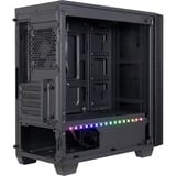 Inter-Tech X-608 Infinity Micro Tower boîtier midi tower Noir | 1x USB-A | 1x USB-C | RGB | Window