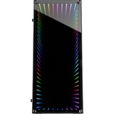 Inter-Tech X-908 Infini2 Tower Noir boîtier midi tower Noir | 2x USB-A | 2x USB-C | RGB | Window